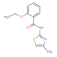 Chemical structure of 2-ethoxy-N-(4-methyl-1,3-thiazol-2-yl)benzamide - CSSB00026237246