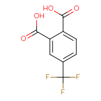 Chemical structure of 4-(trifluoromethyl)benzene-1,2-dicarboxylic acid - CSSB00000038327
