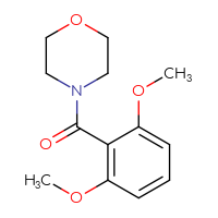 Chemical structure of 4-(2,6-dimethoxybenzoyl)morpholine - CSSB00000590504