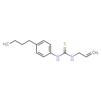 Chemical structure of 1-(4-butylphenyl)-3-(prop-2-en-1-yl)thiourea - CSSB00102580883