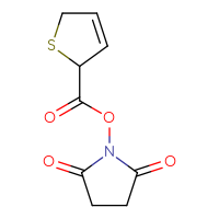 Chemical structure of 2,5-dioxopyrrolidin-1-yl 2,5-dihydrothiophene-2-carboxylate - CSSB06722341142