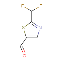 Chemical structure of 2-(difluoromethyl)-1,3-thiazole-5-carbaldehyde - CSSB00015500099