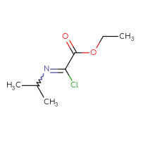 Chemical structure of ethyl 2-chloro-2-[(propan-2-yl)imino]acetate - CSSB00000695943