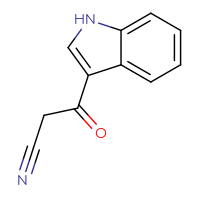 Chemical structure of 3-(1H-indol-3-yl)-3-oxopropanenitrile - CSSB00000010497