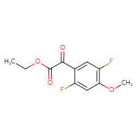 Chemical structure of ethyl 2-(2,5-difluoro-4-methoxyphenyl)-2-oxoacetate - CSSB02150212618