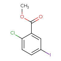 Chemical structure of methyl 2-chloro-5-iodobenzoate - CSSB00012353682