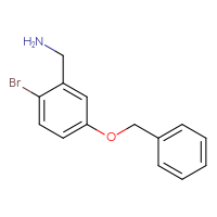 Chemical structure of 1-[5-(benzyloxy)-2-bromophenyl]methanamine - CSSB00012945768