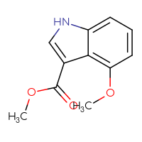 Chemical structure of methyl 4-methoxy-1H-indole-3-carboxylate - CSSB00010209886
