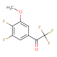Chemical structure of 1-(3,4-difluoro-5-methoxyphenyl)-2,2,2-trifluoroethan-1-one - CSSB00010236376