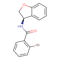 Chemical structure of 2-bromo-N-[(3R)-2,3-dihydro-1-benzofuran-3-yl]benzamide - CSSB06681907950