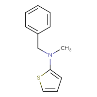 Chemical structure of N-benzyl-N-methylthiophen-2-amine - CSSB00041625592