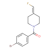 Chemical structure of 1-(4-bromobenzoyl)-4-(fluoromethylidene)piperidine - CSSB17367410798