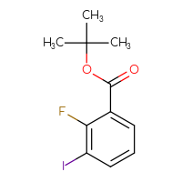 Chemical structure of tert-butyl 2-fluoro-3-iodobenzoate - CSSB02134147823