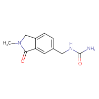 Chemical structure of [(2-methyl-3-oxo-2,3-dihydro-1H-isoindol-5-yl)methyl]urea - CSSB01987155228