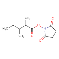 Chemical structure of 2,5-dioxopyrrolidin-1-yl 2,3-dimethylpentanoate - CSSB17484213668