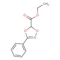 Chemical structure of ethyl 3-phenyl-5H-1,4,2-dioxazole-5-carboxylate - CSSB00121573733