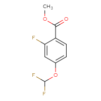 Chemical structure of methyl 4-(difluoromethoxy)-2-fluorobenzoate - CSSB00010151050