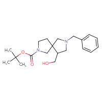 Chemical structure of tert-butyl 7-benzyl-9-(hydroxymethyl)-2,7-diazaspiro[4.4]nonane-2-carboxylate - CSSB00011016368