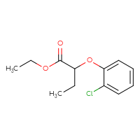 Chemical structure of ethyl 2-(2-chlorophenoxy)butanoate - CSSB00011212270