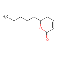 Chemical structure of 6-pentyl-5,6-dihydro-2H-pyran-2-one - CSSB00000038262