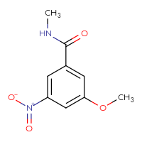 Chemical structure of 3-methoxy-N-methyl-5-nitrobenzamide - CSSB00941532008