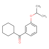 Chemical structure of cyclohexyl[3-(propan-2-yloxy)phenyl]methanone - CSSB00003889287