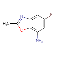 Chemical structure of 5-bromo-2-methyl-1,3-benzoxazol-7-amine - CSSB00000702398