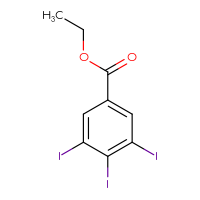 Chemical structure of ethyl 3,4,5-triiodobenzoate - CSSB00010175222