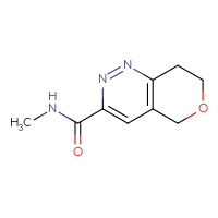 Chemical structure of N-methyl-5H,7H,8H-pyrano[4,3-c]pyridazine-3-carboxamide - CSSB02268892862
