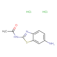 Chemical structure of N-(6-amino-1,3-benzothiazol-2-yl)acetamide dihydrochloride - CSSB00000741364