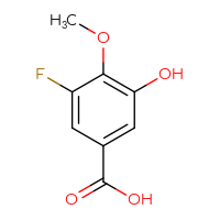Chemical structure of 3-fluoro-5-hydroxy-4-methoxybenzoic acid - CSSB00009927093