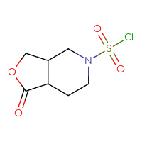 Chemical structure of 1-oxo-octahydrofuro[3,4-c]pyridine-5-sulfonyl chloride - CSSB14990881246