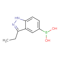 Chemical structure of (3-ethyl-1H-indazol-5-yl)boronic acid - CSSB00021565456