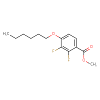 Chemical structure of methyl 2,3-difluoro-4-(hexyloxy)benzoate - CSSB03221181967