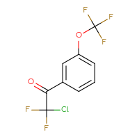 Chemical structure of 2-chloro-2,2-difluoro-1-[3-(trifluoromethoxy)phenyl]ethan-1-one - CSSB00006553032