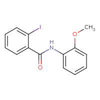 Chemical structure of 2-iodo-N-(2-methoxyphenyl)benzamide - CSSB00000580125