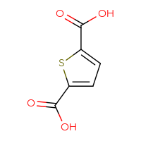Chemical structure of thiophene-2,5-dicarboxylic acid - CSSB00000182772