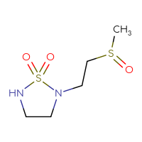 Chemical structure of 2-(2-methanesulfinylethyl)-1λ⁶,2,5-thiadiazolidine-1,1-dione - CSMB00153868787
