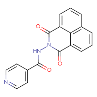 Chemical structure of N-{2,4-dioxo-3-azatricyclo[7.3.1.0⁵,¹³]trideca-1(12),5,7,9(13),10-pentaen-3-yl}pyridine-4-carboxamide - CSSB03437146088