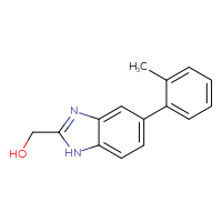 Chemical structure of [5-(2-methylphenyl)-1H-1,3-benzodiazol-2-yl]methanol - CSSB01410205477