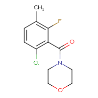Chemical structure of 4-(6-chloro-2-fluoro-3-methylbenzoyl)morpholine - CSSB12408364330