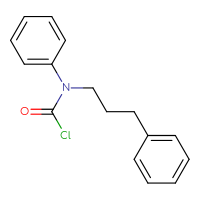Chemical structure of N-phenyl-N-(3-phenylpropyl)carbamoyl chloride - CSSB06305392420