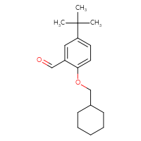 Chemical structure of 5-tert-butyl-2-(cyclohexylmethoxy)benzaldehyde - CSSB20468060925