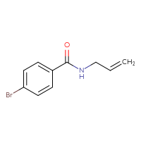 Chemical structure of 4-bromo-N-(prop-2-en-1-yl)benzamide - CSSB00000155314