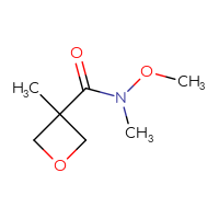 Chemical structure of N-methoxy-N,3-dimethyloxetane-3-carboxamide - CSSB00000733040