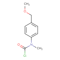 Chemical structure of N-[4-(methoxymethyl)phenyl]-N-methylcarbamoyl chloride - CSSB21474900011