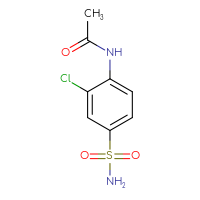 Chemical structure of N-(2-chloro-4-sulfamoylphenyl)acetamide - CSSB00011202345
