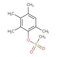 Chemical structure of 2,3,4,6-tetramethylphenyl methanesulfonate - CSSB14938948321