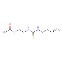 Chemical structure of N-(2-{[(but-3-en-1-yl)carbamothioyl]amino}ethyl)acetamide - CSSB01393834362