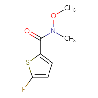 Chemical structure of 5-fluoro-N-methoxy-N-methylthiophene-2-carboxamide - CSSB00103286067